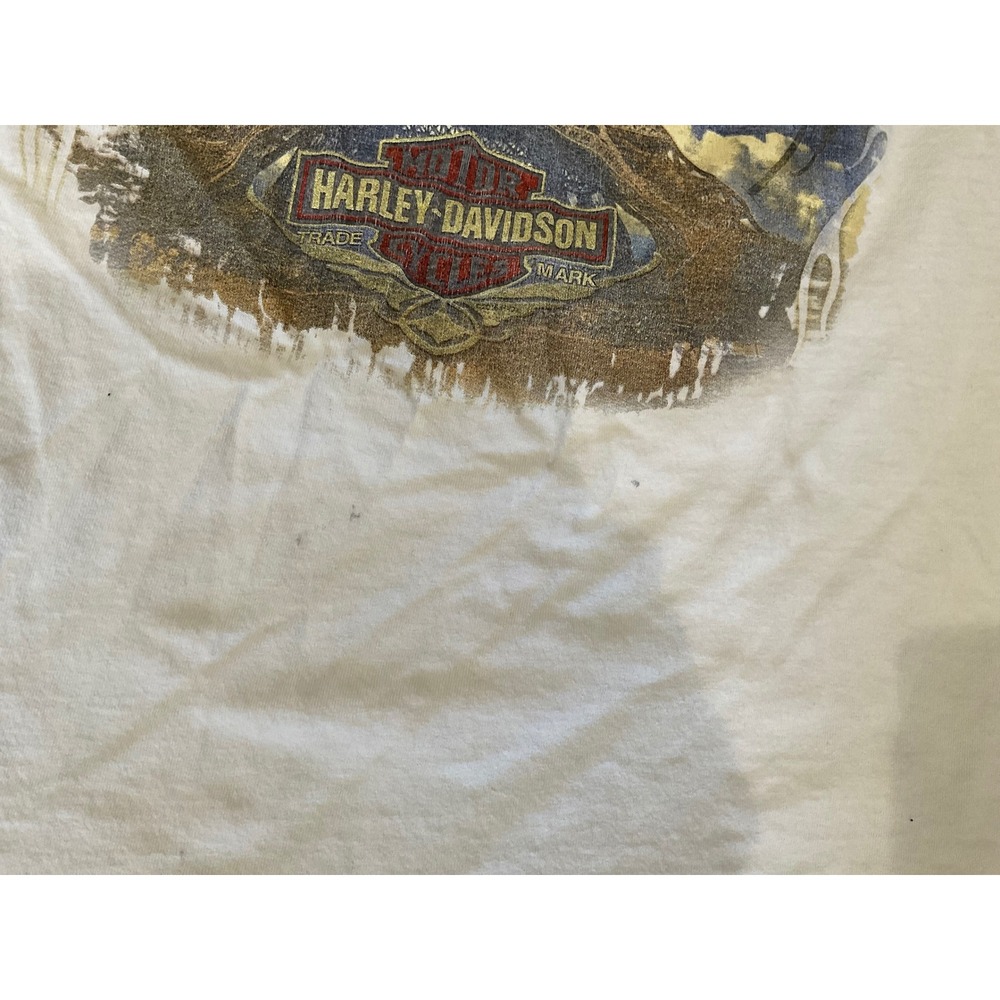 Harley Davidson Paris Etoile France Eiffel Tower Graphic T-Shirt White Mens L - Picture 2 of 8
